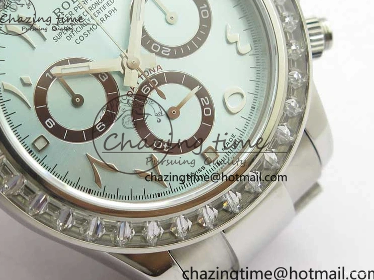 1219 Daytona 116506 Middle East Edition Bp Maker Best Edition Ice Blue Brown Arabic Dial Diam Bezel On SS Bracelet A Neat 2897